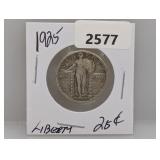 1925 90% Silv Liberty Quarter