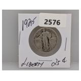1925 90% Silv Liberty Quarter