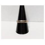 .925 sterling Silver Wedding Band Sz 10