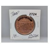 1oz .999 Copper Trump Round