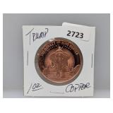 1oz .999 Copper Trump Round