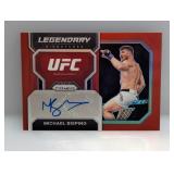 2023 UFC Prizm Red 40/99 Auto Michael Bisping