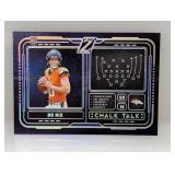 2024 NFL Zenith Chalk Talk Blue 16/25 RC Bo Nix