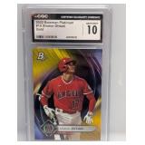 2022 Bowman Plat Shohei Ohtani Gold Ref /50 CSG 10
