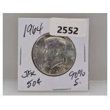 1964 90% Silv JFK Half $1 Dollar