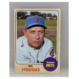 1968 Topps Baseball Gil Hodges HOF 27 Surface