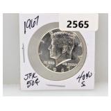 1967 40% Silv JFK Half $1 Dollar