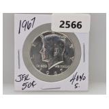 1967 40% Silv JFK Half $1 Dollar