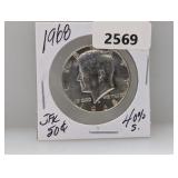 1968 40% Silv JFK Half $1 Dollar
