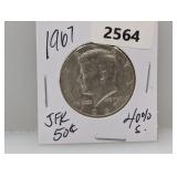 1967 40% Silv JFK Half $1 Dollar