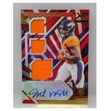 021 NFL XR red 3X Relic/75 RC Auto Williams Indent