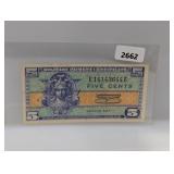 Five Cent Military Payment Certificate