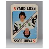 1971 Topps Joe Namath Game Card Edges/Indent