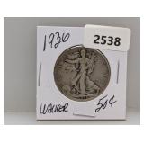 1936 90% Silv Walker Half $1 Dollar