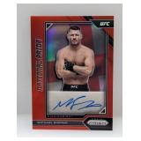 2023 UFC Chronicles Prizm Red Auto Michael Bisping
