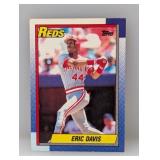 1990 MLB Topps #260 Eric Davis Corners/Edges/Stain