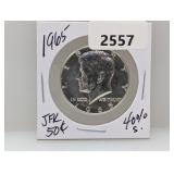 1965 40% Silv JFK Half $1 Dollar