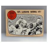 1968 Topps WSG GIBSON STL WINS IT! Creases/Stain