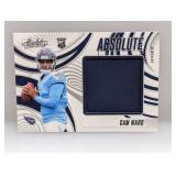 2025 Cam Ward Absolute Football Jumbo Jersey RC