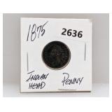 1875 Indian Head Penny