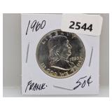 1960 90% Silv Franklin Half $1 Dollar