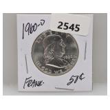 1960-D 90% Silv Franklin Half $1 Dollar