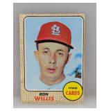 1968 Topps Baseball Ron Willis 68 Damage