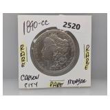 Rare 1890-CC 90% Silv Morgan $1 Dollar
