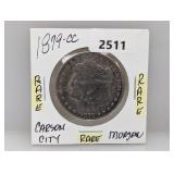 Rare 1879-CC 90% Silv Morgan $1 Dollar