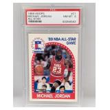 1989 Hoops Michael Jordan All Star #21 PSA 8