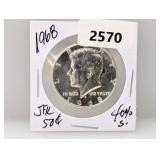 1968 40% Silv JFK Half $1 Dollar