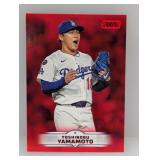 2025 Topps Stadium Club Yoshinobu Yamamoto Red