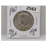 1967 40% Silv JFK Half $1 Dollar
