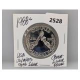 1988-S 90% Silv US Olympiad Comm $1