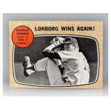 1968 Topps WSG #5 LONBORG WINS AGAIN Surface/Edge