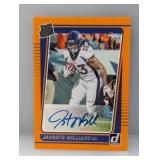 2021 Donruss Rated RC Orange Auto Javonte Williams
