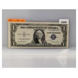 1935-E Blue Seal $1 Silv Certificate Star Note