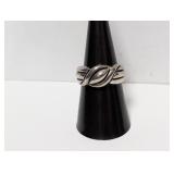 .925 Sterl Braided Ring Sz 7.5