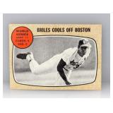 1968 Topps WSG BRILES COOLS OFF BOSTON Surface