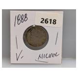 1888 V Nickel