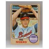 1968 Topps Baseball Phil Niekro HOF 257 Edge