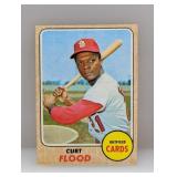 1968 Topps Baseball Curt Flood 180 Edges/Indent