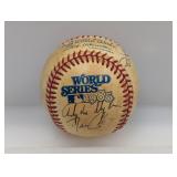 1985 WS 5 Auto Nieto Horton Van Slyke Cox Baseball