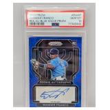 2022 Prizm Wander Franco Blue Wave Auto /50 PSA 10