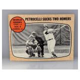 1968 Topps WSG PETROCELLI SOCKS HOMERS Corner/Edge