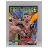 2023 UFC Prizm Fireworks Gold 7/10 Dustin Poirier