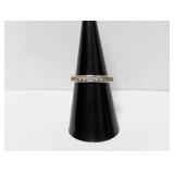 .925 Sterl CZ Stone Infinity Band Sz 7