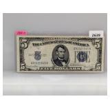 1934-D Blue Seal $5 Silver Certificate