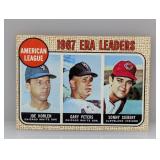 1968 Topps Baseball 1967 ERA LEADERS 8 Corners