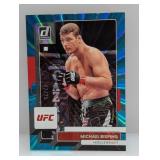 2023 UFC Donruss Teal Laser 22/25 Bisping Corners